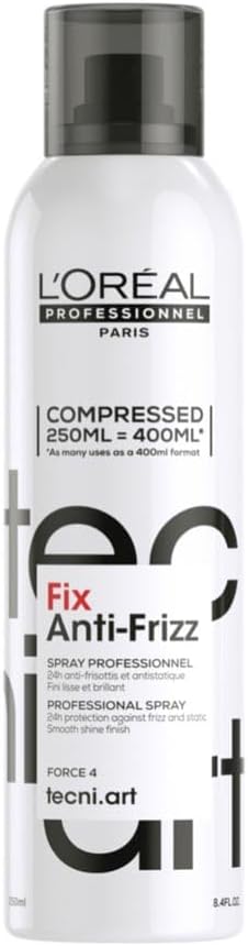 L'Oréal Professionnel Tecni.Art Fix Anti-Frizz Hair Spray, Controls The Look Of Frizz, 250 Ml