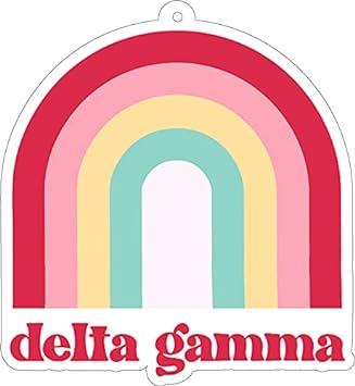 Delta Gamma - Rainbow Air Freshener - 2/Pack - Flowers & Sunshine Scent