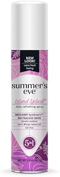 Summer'S Eve Freshening Spray | Island Splash | Ph Balanced, Dermatologist & Gynecologist Tested | 2 Ounces Per Can | Pack Of 6