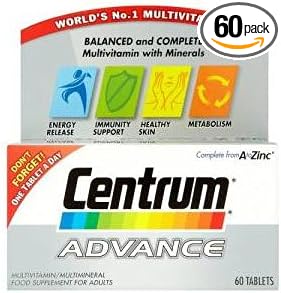 Centrum Advanced Multivitamins - 60 Tablets