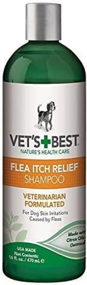 Vet's Best Flea Itch Relief Dog Shampoo | Flea Bite Relief for Dogs | Helps relieve Irritation and Itching from Flea Infestations 470ml?3165810039