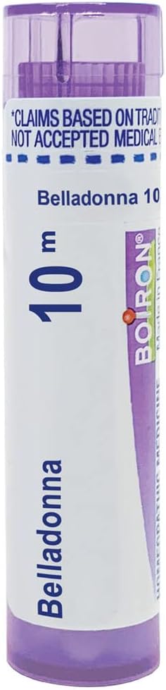 Boiron Belladonna 10M Md 80 Pellets For High Fever (Up To 102F) Of Sudden Onset With Perspiration