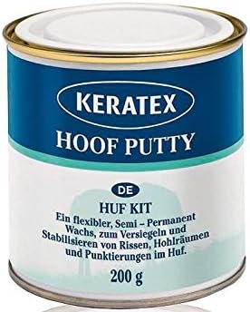Keratex Hoof Kit. Hoof Putty. 200G Hoof Kit For Shielding And Stabilising Cracking, Cavities And Punctures On The Hoof