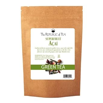 The Republic Of Tea Acai Superfruit Green Tea Full-Leaf Tea, 1 Pound / 200 Cups