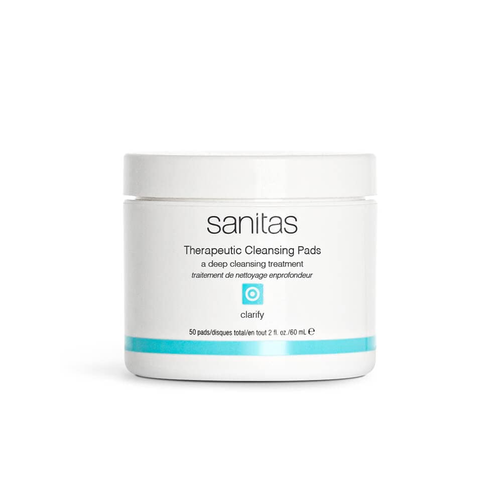 Sanitas Skincare Therapeutic Cleansing Pads, Clarifying Treatment, Salicylic Acid, Niacinamide, 50 Pads / 2 Ounces : Facial Treatment Products : Beauty & Personal Care