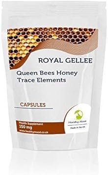 Bumble Bee Honey Fresh Royal Jelly Gellee 150Mg 60 Capsules Health Food Supplements Queen Bees Vitamins Minerals Amino Acids Trace Elements Honey Bee Milk Healthy Mood