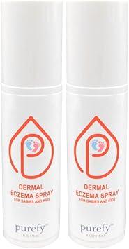 Baby Dermal Eczema Spray (4Oz, 2Pk) Natural Healing. Purefypro Technology. Formulated For Babies. Use Anywhere On The Body. Dermatologist Recommended