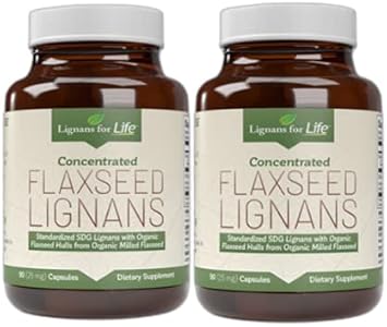 Lignans For Life Flaxseed Lignans Immune System, 90 Capsules, Flax Seed Natural Capsules, Natural Flaxseed Lignans For Dogs, Natural Flaxseed Supplements, Flax Impove Dog'S Coat - 2 Pack