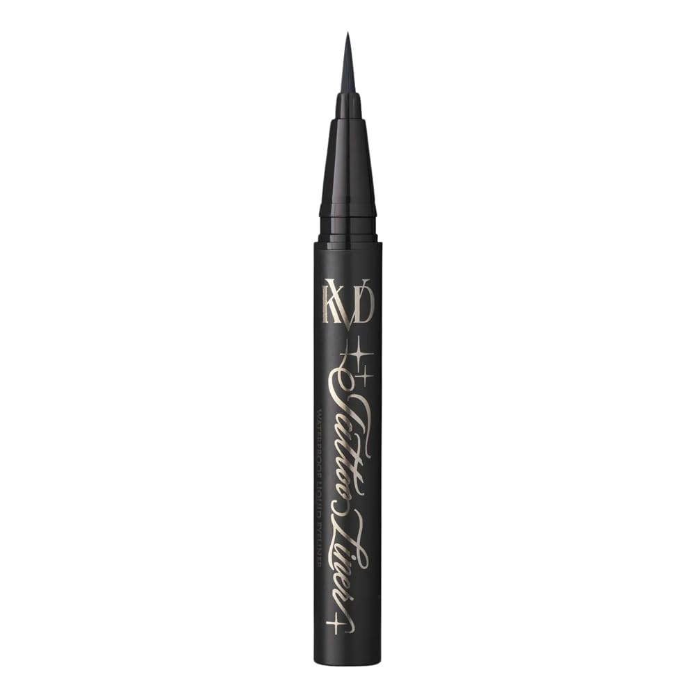 Kvd Beauty Mini Tattoo Liner Vegan Waterproof Liquid Eyeliner Trooper Black : Beauty & Personal Care