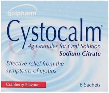Cystitis Relief Granules Set of 2 – Cystocalm Cranberry 12 Sachets 4g Each for Urinary Tract Infection Pain & Burning, Natural UTI Support Supplement for Women & Men | SterlingSquare