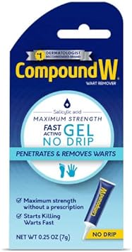 Compound W Wart Remover, Maximum Strength, Fast-Acting Gel, 0.25-Ounce (Pack of 2) by Compound W