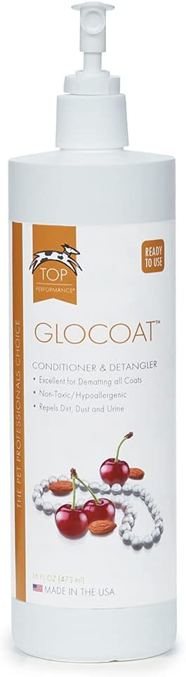 Top Performance GloCoat Pet Conditioner and Detangler, 16 Fl Oz (Pack of 1) (Packaging May Vary)