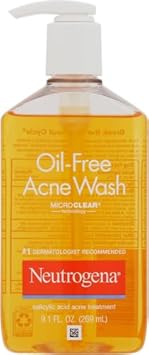 Neutrogena Oil-Free Facial Cleanser With Salicylic Acid For Acne-Prone Skin, 9.1 Fl. Oz