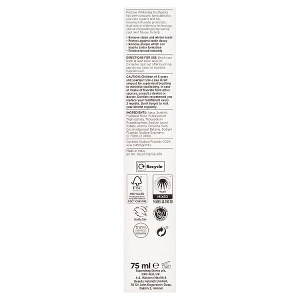 Procare Whitening Toothpaste