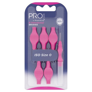 Pro Care Interdental Brushes Pink 0.4Mm X 6