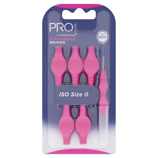 Pro Care Interdental Brushes Pink 0.4Mm X 6