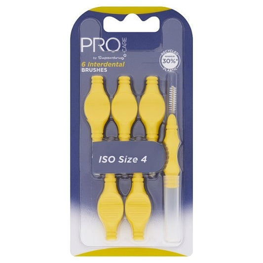 Pro Care Interdental Brushes Yellow 0.7Mm X6
