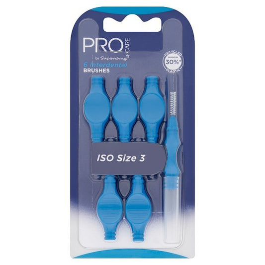 Pro Care Interdental Brushes Blue 0.60Mm X6