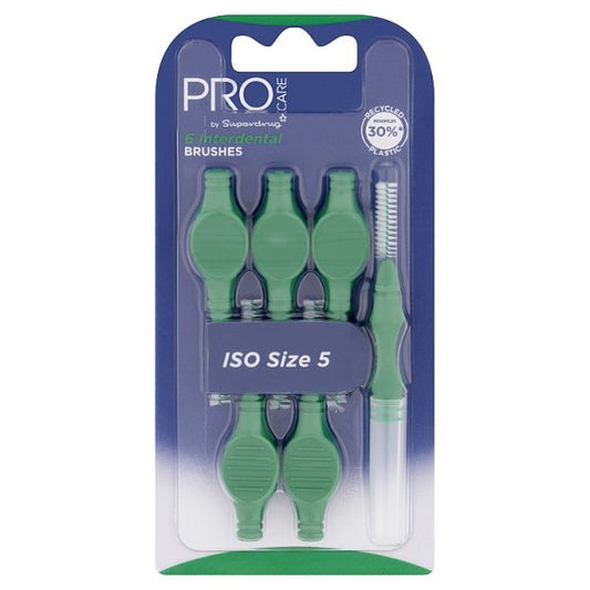 Pro Care Interdental Brushes Green 0.8Mm X6