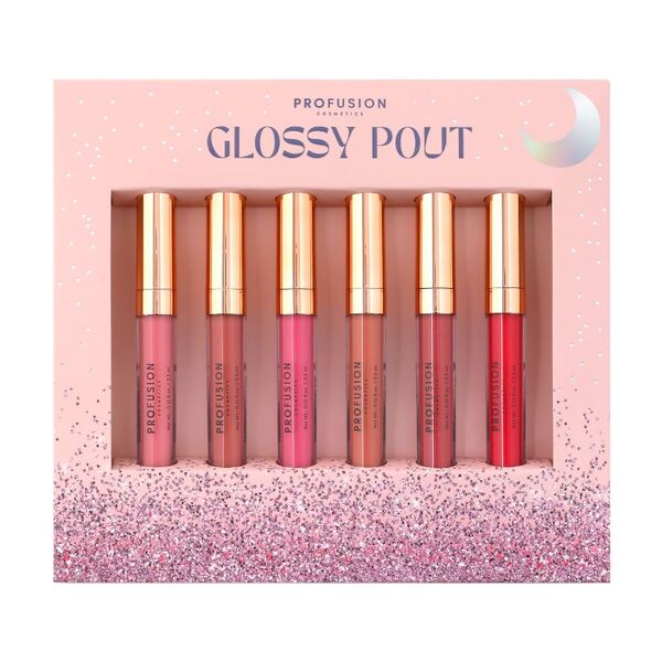 Profusion Cosmetics Glossy Pout 6 Pc Lip Gloss Set
