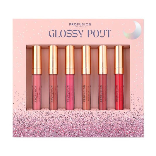 Profusion Cosmetics Glossy Pout 6 Pc Lip Gloss Set