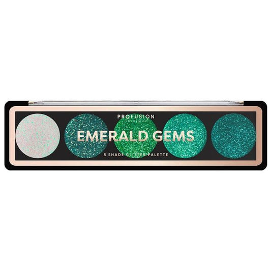 Profusion Cosmetics Glitter Gems Glitter Palette Emerald