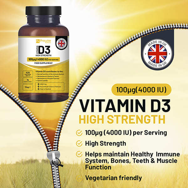 Prowise Vitamin D3 4000 Iu High Strength I 425 Tablets