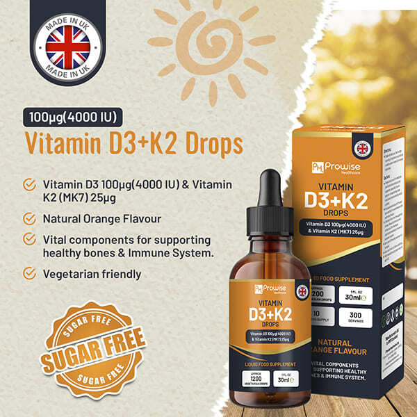 Prowise Vitamin D3 4000Iu + K2 Mk7 25µg I 30 Ml Drops