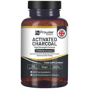 Prowise Activated Charcoal 1200Mg | 200 Vegan Capsules