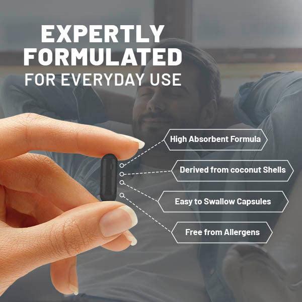 Prowise Activated Charcoal 1200Mg | 200 Vegan Capsules
