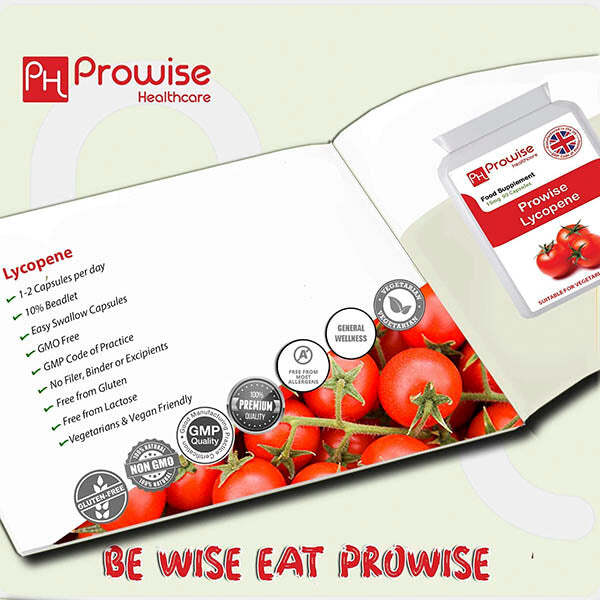 Prowise Lycopene 15Mg 90 Capsules - Uk Manufactured