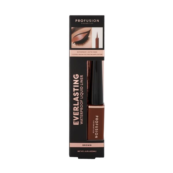 Profusion Cosmetics Everlasting Eyeliner - Brown 3Ml
