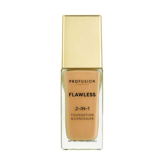 Profusion Cosmetics Flawless 2-In-1 Foundation | Golden Tan