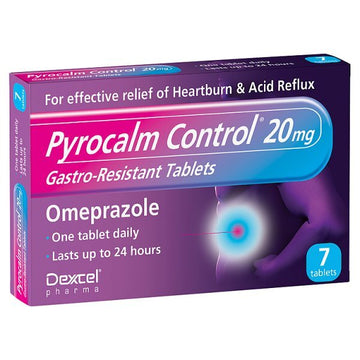 Pyrocalm Control Gastro-Resistant Omeprazole 7 Tabs 20Mg