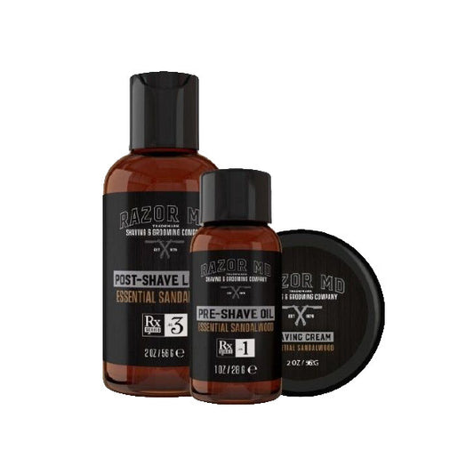 Razor Md Rx Travel Shave Kit Sandalwood