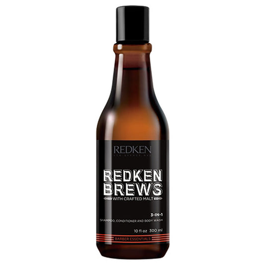 Redken Brews 3-In-1 Shampoo, Conditioner & Body Wash 300Ml