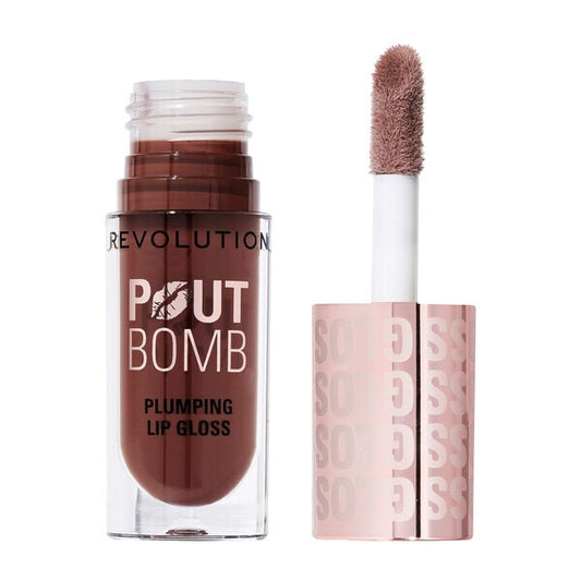 Revolution Pout Bomb Plumping Gloss Espresso Cool Nude