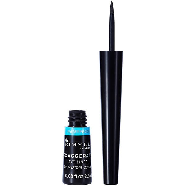 Rimmel Exaggerate Waterproof Liquid Eye Liner Black