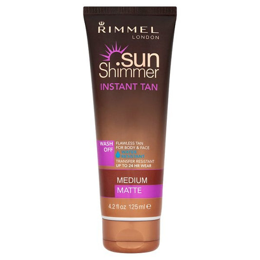 Rimmel Sunshimmer Water Resist Instant Tan Med Matte 125Ml