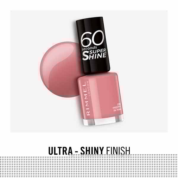Rimmel Nail Polish 60 Sec 235 Preppy In Pink