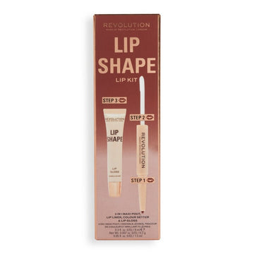 Revolution Lip Shape Kit Brown Nude