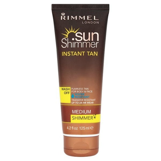 Rimmel Sunshimmer Water Resist Instant Tan Med Shimmer 125Ml