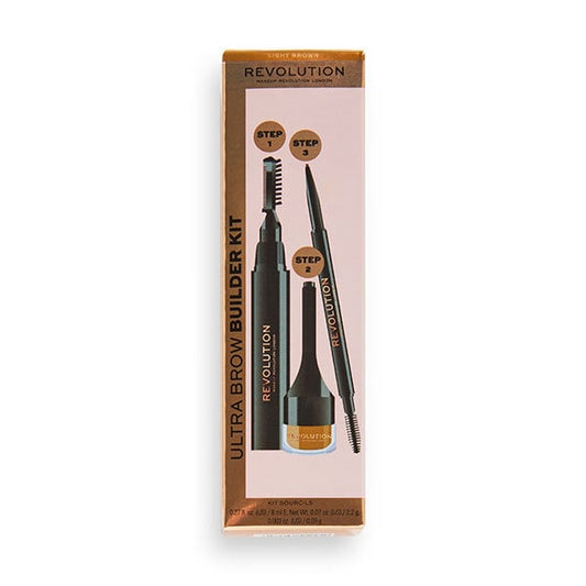 Revolution Ultra Brow Builder Kit Light Brown