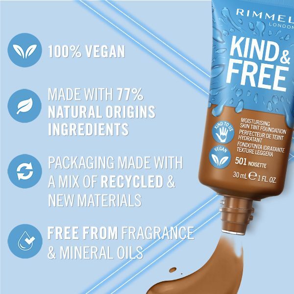 Rimmel Kind & Free Moisturising Foundation Noisette