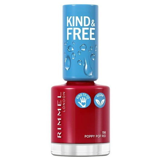 Rimmel Kind & Free Clean Nail Polish Poppy Pop Red