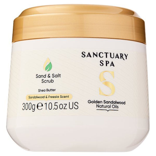 Sanctuary Spa Golden Sandalwood Sand & Salt Scrub 300G