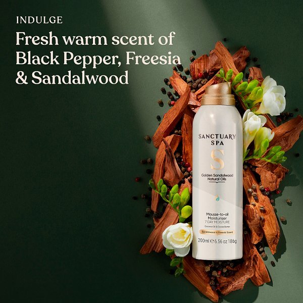 Sanctuary Spa Golden Sandalwood Mousse-To-Oil Moisturiser