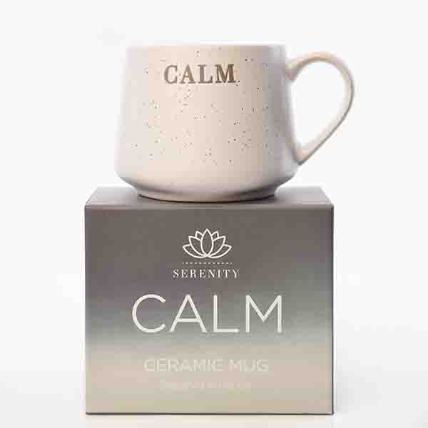 Serenity De-Bossed Mug "Calm