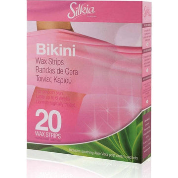 Silkia Aloe Vera Bikini Wax Strips 20 Pieces