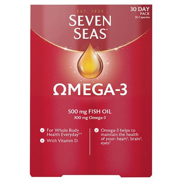 Seven Seas Omega-3 Fish Oil + Vitamin D 30 Caps